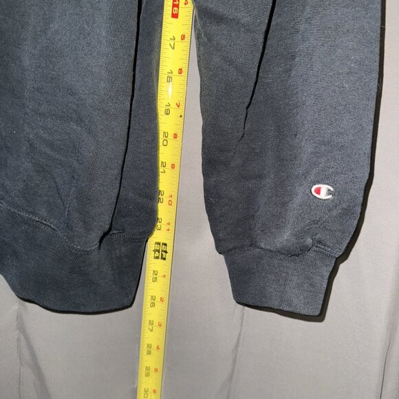 Champion Europe Sweatshirt Mens L Blue Cotton/Poly Blend Fleeced 1/4 Zip Logo - Picture 12 of 14